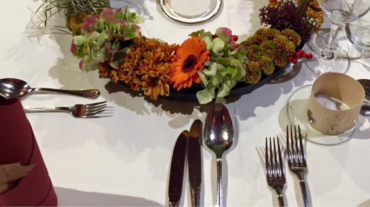 Hochzeitsdekoration La-Decoratione, Herbstliche aber auch elegante Hochzeit im Kloster Andechs